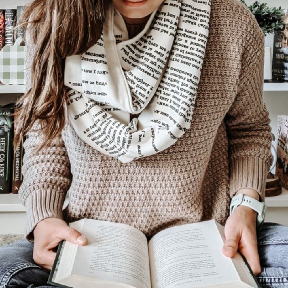 Storiarts Pride and Prejudice Book Infinity Scarf
